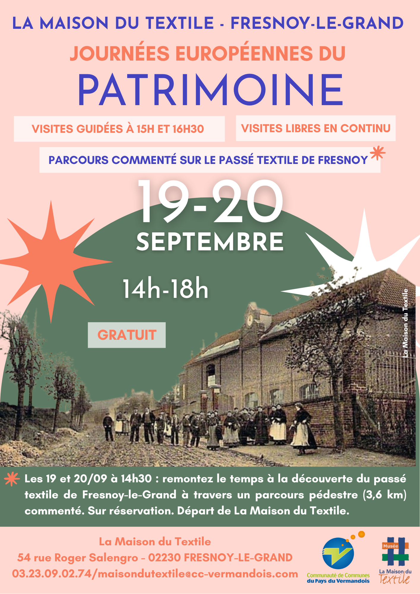 Journées du Patrimoine 2026 à La Maison du Textile