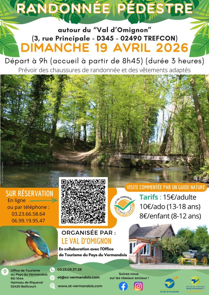 Affiche d'illustration de l'événement randonnée pédestre commentée du 19 avril 2026